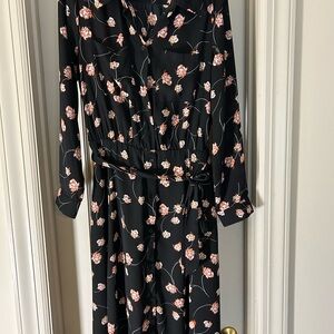 Floral Black Dress